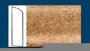 Плинтус пробковый ArtCorkDesing С 106 (Колер 8) 10х60х910 мм в Новосибирске