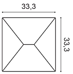 Декоративная панель Orac W106 (33.3x33.3x2.9 см) в Новосибирске