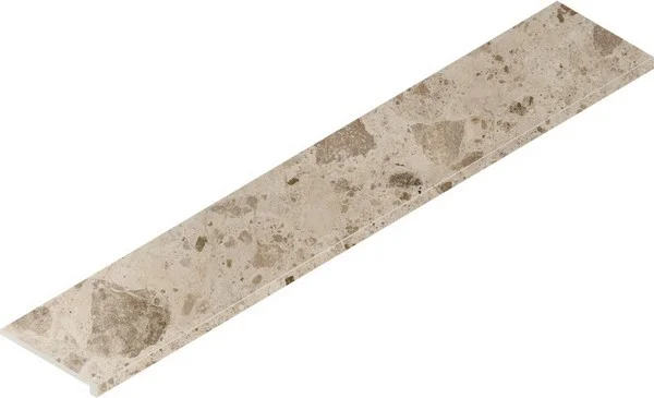 Керамогранит Italon Континуум Стоун Беж Ступень угловая правая 33х160 (Натуральная) в Новосибирске