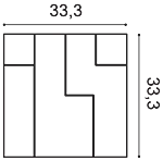 Декоративная панель Orac W102 (33.3x33.3x2.5 см) в Новосибирске
