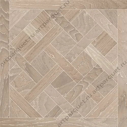 Модульный паркет Кочанелли Версаль Дуб Светлый 600*600*15 мм фаска в Новосибирске