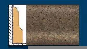 Плинтус пробковый ArtCorkDesing С 103 (Колер 7) 12х65х910 мм в Новосибирске