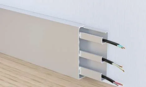 Алюминиевый плинтус Fezard Кабельный ALP-G80 Алюминий 80*15*2500 мм в Новосибирске