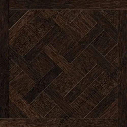 Модульный паркет Кочанелли Версаль Дуб Темный 600*600*15 мм фаска в Новосибирске