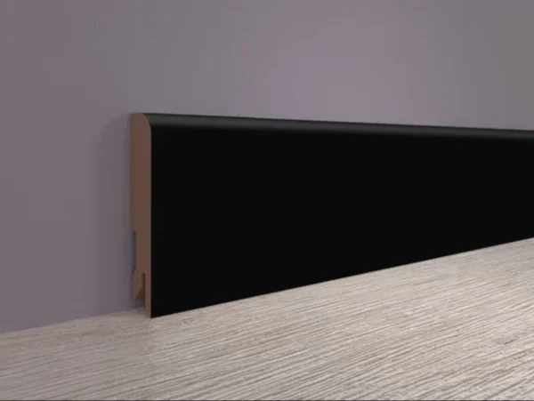 Плинтус MDF Bonkeel 24032 Чёрный Софт (100х16х2400 мм) в Новосибирске