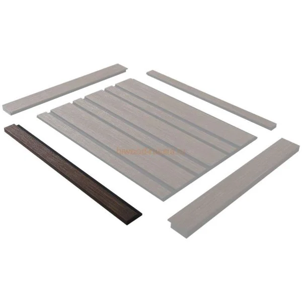 Финишный молдинг LF124A BR396K правый декорированный (42х12х2700мм) в Новосибирске