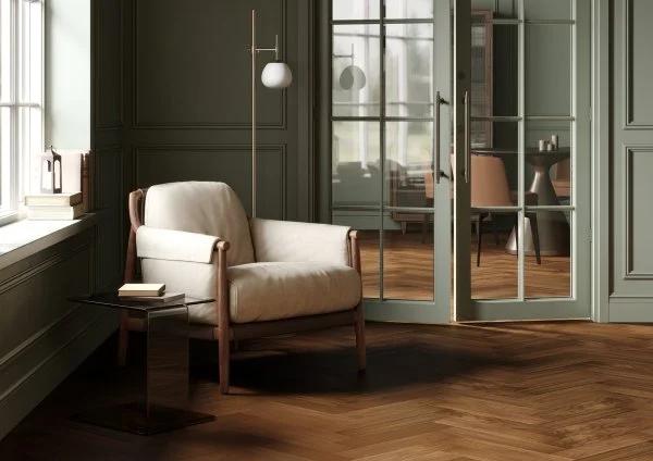 Паркетная доска Quartz Parquet Штучный паркет Орех Американский 44-400-29 в Новосибирске