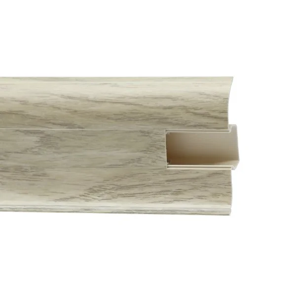 Пластиковый плинтус Royce №853 Дуб Супрема (58х22х2200мм) в Новосибирске