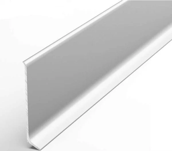 Алюминиевый плинтус Bonkeel ПЛ60 501л Серебро Люкс (58,5х11,2х2500мм) в Новосибирске