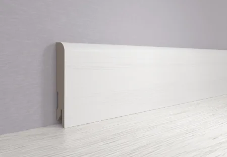 Плинтус MDF Bonkeel 24116 Белый (80х16х2400 мм) в Новосибирске