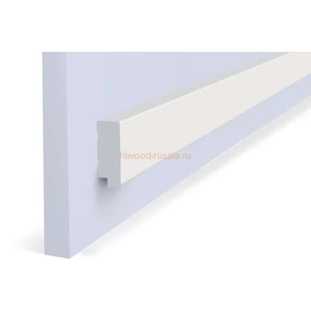 Финишный молдинг LF124B NP левый белый (31х12х2700мм) в Новосибирске