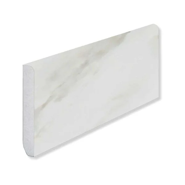 Кварцевый плинтус Fargo 6089-1 Белый Мрамор 80х11х2200 мм в Новосибирске