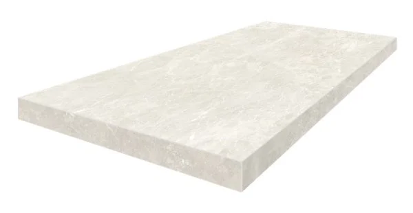 Керамогранит Coliseum Да Винчи Уайт Ступень угловая левая (Натуральный, 33х60) в Новосибирске