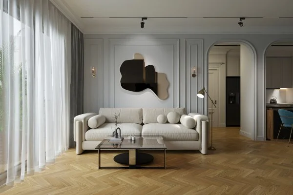 Паркетная доска Quartz Parquet Штучный паркет Вяз Кенигсберг 44-550-62 в Новосибирске