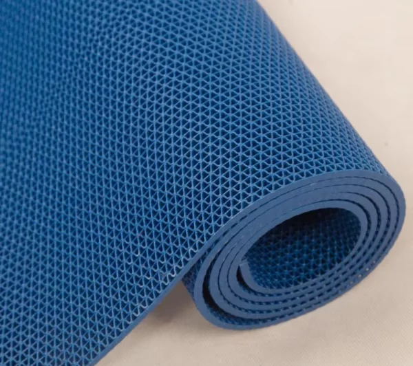 Грязезащитное рулонное покрытие ЗигЗаг Синий 4,5 мм (1,2 м) Китай в Новосибирске