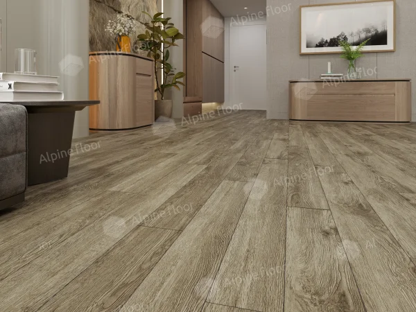 Каменно-полимерная плитка Alpine Floor Grand Sequoia Village Венге Грей ECO 11-807 4мм, 43 класс в Новосибирске
