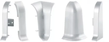 Заглушка для плинтуса ALP-C43 Серебро (ПВХ) в Новосибирске