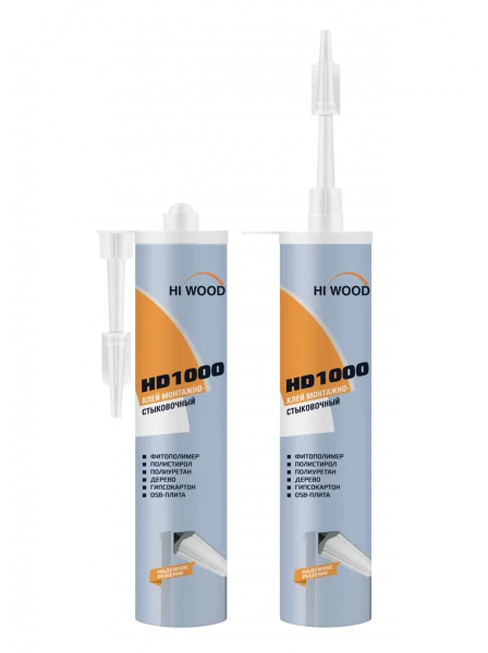 Монтажно-стыковочный клей HiWood HD1000 Белый 280 ml в Новосибирске