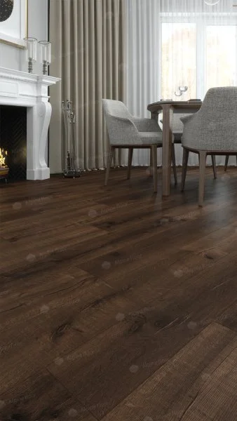 Каменно-полимерная плитка Alpine Floor Real Wood Дуб Мокка ECO 2-2, 6 мм 43 класс в Новосибирске