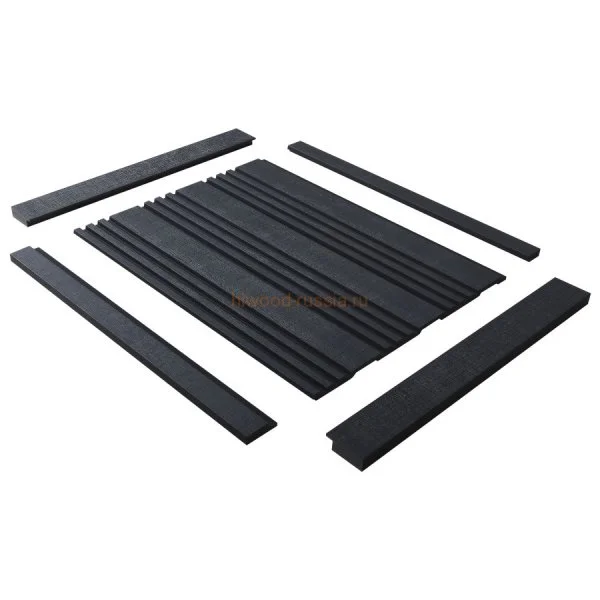 Финишный молдинг LF124B BK114K левый декорированный (31х12х2700мм) в Новосибирске