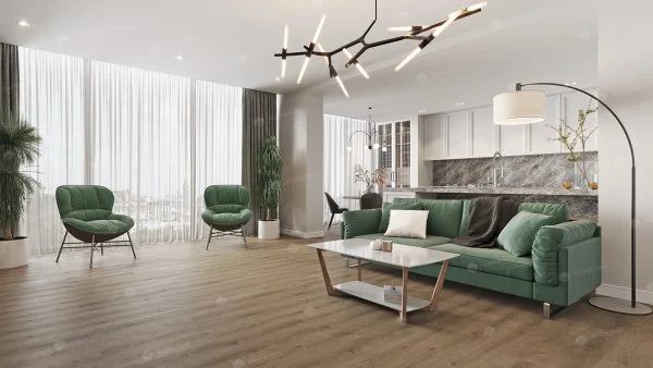 Каменно-полимерная плитка Alpine Floor Solo Ларгетто ECO 14-3, 3,5 мм 34 класс в Новосибирске