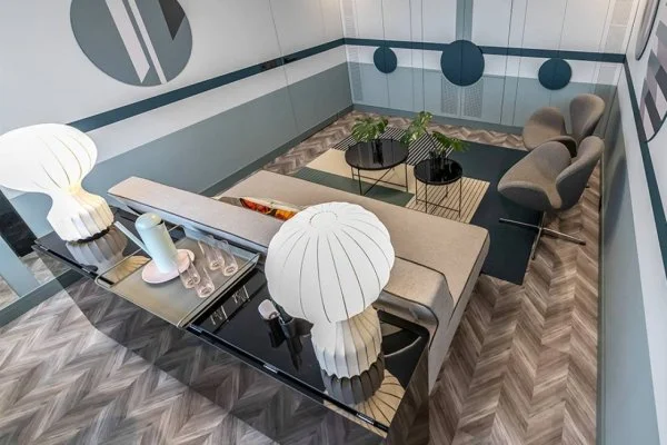 Пробковое покрытие CorkStyle Chevron Silver (1235*305*6 мм) HC в Новосибирске