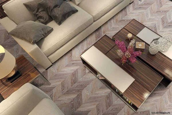 Пробковое покрытие CorkStyle Chevron Brown (1235*305*6 мм) HC в Новосибирске