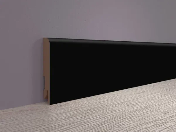 Плинтус MDF Bonkeel 24032 Чёрный Софт (100х16х2400 мм) в Новосибирске