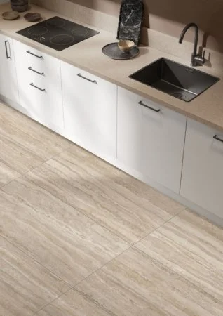 Керамогранит Vitra CityStone Травертин Линейный 60х120 (Натуральная и Реттифицированная) в Новосибирске