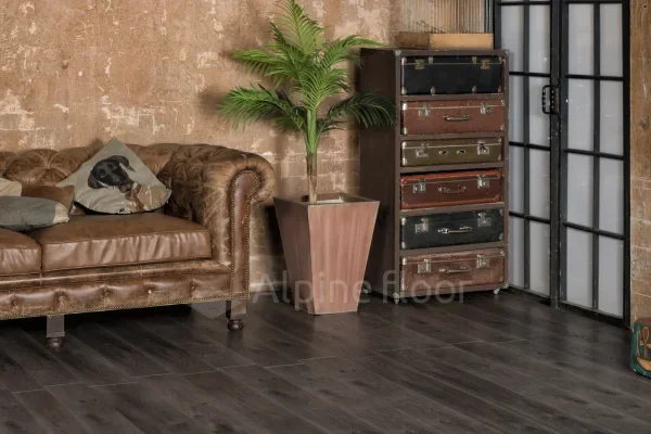 Кварц-виниловая плитка Alpine Floor Premium XL Дуб Торфяной ЕСО 7-11, 8 мм. 43 класс в Новосибирске