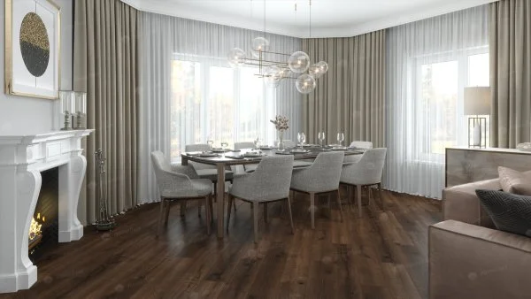 Каменно-полимерная плитка Alpine Floor Real Wood Дуб Мокка ECO 2-2, 6 мм 43 класс в Новосибирске