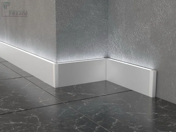 Алюминиевый плинтус Fezard Кабельный ALP-G80-LA Алюминий 80*15*2500 мм в Новосибирске