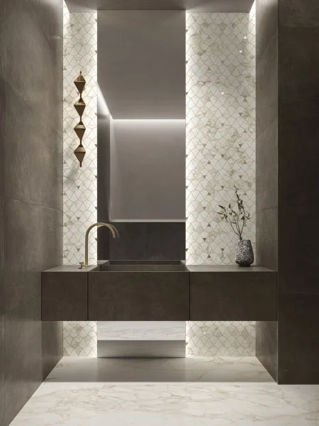 Керамогранит Italon Этернум Каррара Мозаика Вертекс 25.8х30 (Натуральная) в Новосибирске