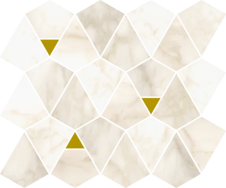 Керамогранит Italon Этернум Каррара Мозаика Вертекс 25.8х30 (Натуральная) в Новосибирске