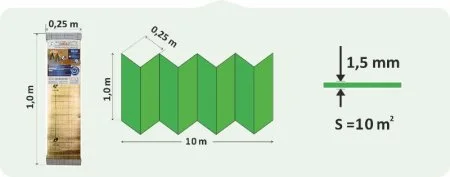Подложка Солид 1,5мм для LVT ANTI SLIP (10м2) в Новосибирске