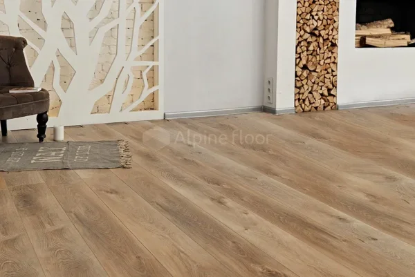 Кварц-виниловая плитка Alpine Floor Premium XL Дуб Природный Изысканный ЕСО 7-6, 8 мм. 43 класс в Новосибирске