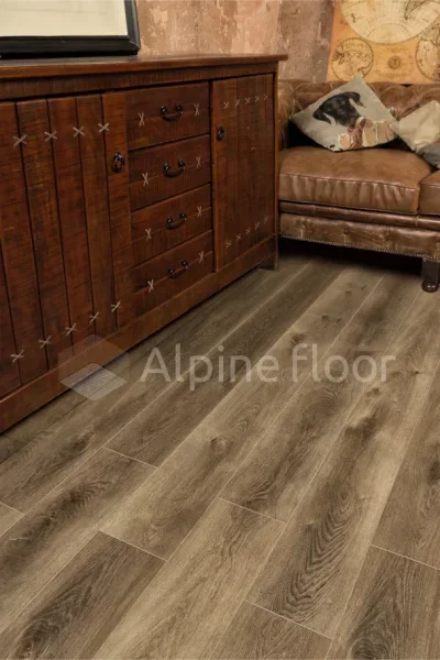 Кварц-виниловая плитка Alpine Floor Premium XL Дуб Коричневый ЕСО 7-9, 8 мм. 43 класс в Новосибирске
