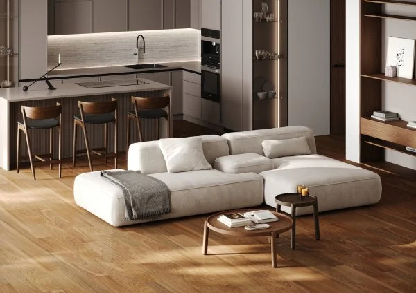 Паркетная доска Quartz Parquet Классик 5 мм Дуссия Африканская 550-63 в Новосибирске