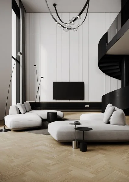 Паркетная доска Quartz Parquet Штучный паркет Дуб Бисквитный 44-1258-07 в Новосибирске