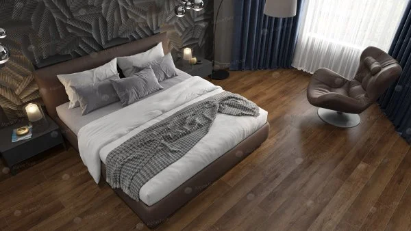 Кварц-виниловая плитка Alpine Floor Premium XL Дуб Шоколадный ЕСО 7-18, 8 мм. 43 класс в Новосибирске