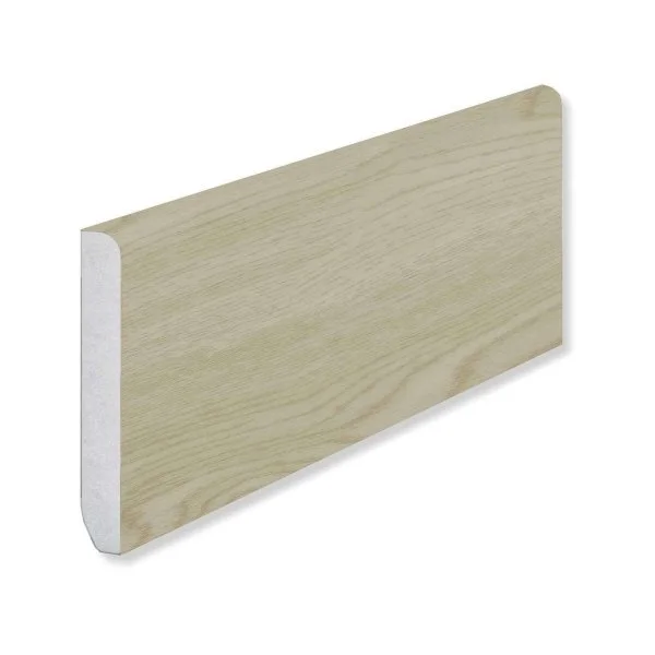 Кварцевый плинтус Fargo 18001-35 Ясень Белый 80х11х2200 мм в Новосибирске