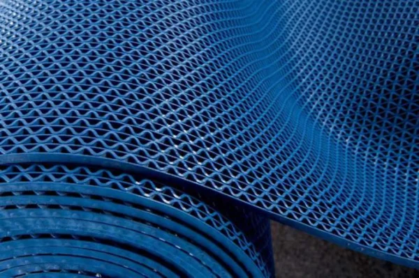 Грязезащитное рулонное покрытие ЗигЗаг Синий 4,5 мм (1,2 м) Китай в Новосибирске