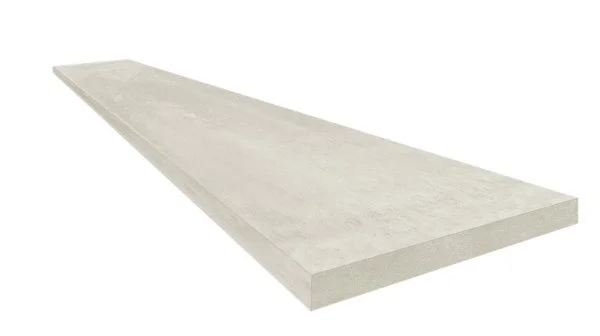 Керамогранит Coliseum Экспо Уайт Ступень угловая правая (Натуральный, 33х60) в Новосибирске