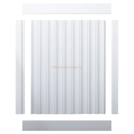 Финишный молдинг LF124B NP левый белый (31х12х2700мм) в Новосибирске