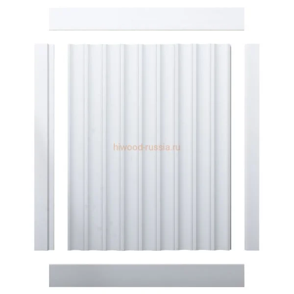 Финишный молдинг LF124A NP правый белый (42х12х2700мм) в Новосибирске