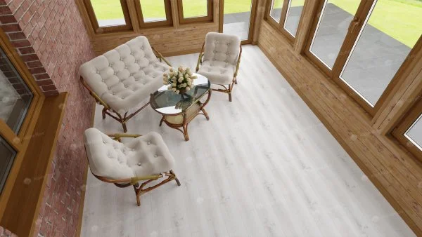 Каменно-полимерная плитка Alpine Floor Classic Дуб Выбеленный ECO 182-8, 4мм 43 класс в Новосибирске