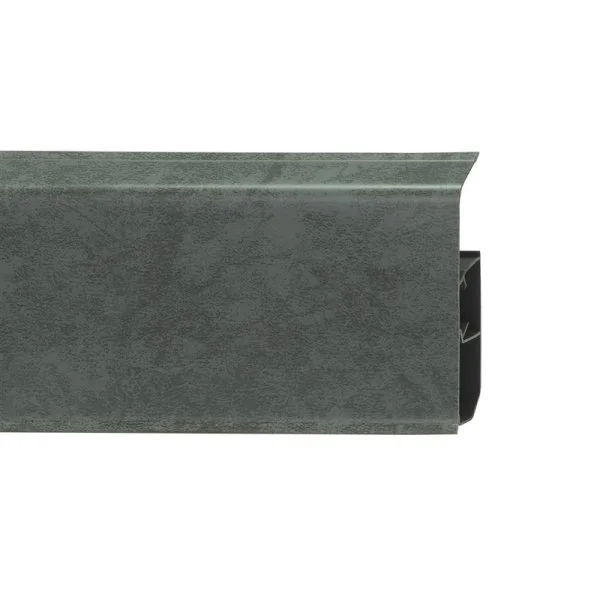 Пластиковый плинтус Royce №340 Мрамор Тёмный (80х24х2200мм) в Новосибирске