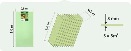 Подложка Солид 3мм листовая (5м2) в Новосибирске