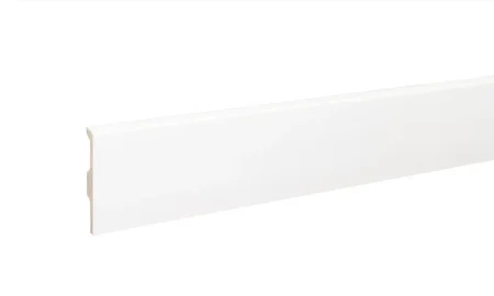 Плинтус дюрополимерный Bonkeel 01 Белый (80х14х2000 мм) в Новосибирске
