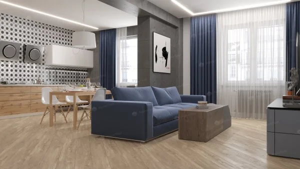 Кварц-виниловая плитка Alpine Floor Sequoia Секвойя Коньячная ECO 6-2 3.2 мм. 43 класс в Новосибирске